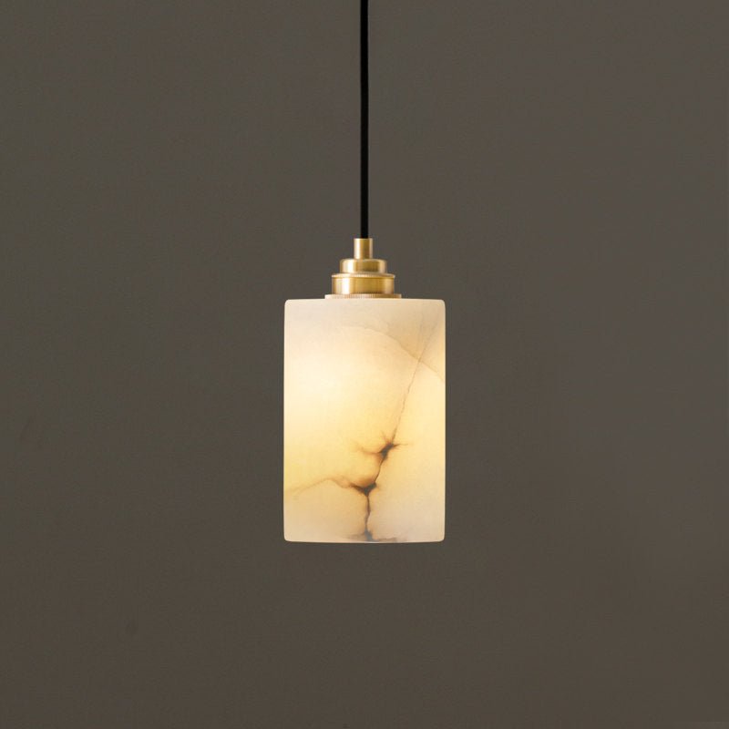 Alabaster Cylinder Cluster Chandelier