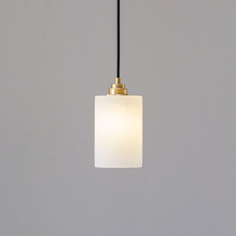 Alabaster Cylinder Cluster Chandelier