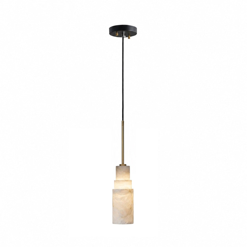 Tiered Alabaster Cluster Chandelier
