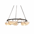 Alabaster Bowl Ring Chandelier