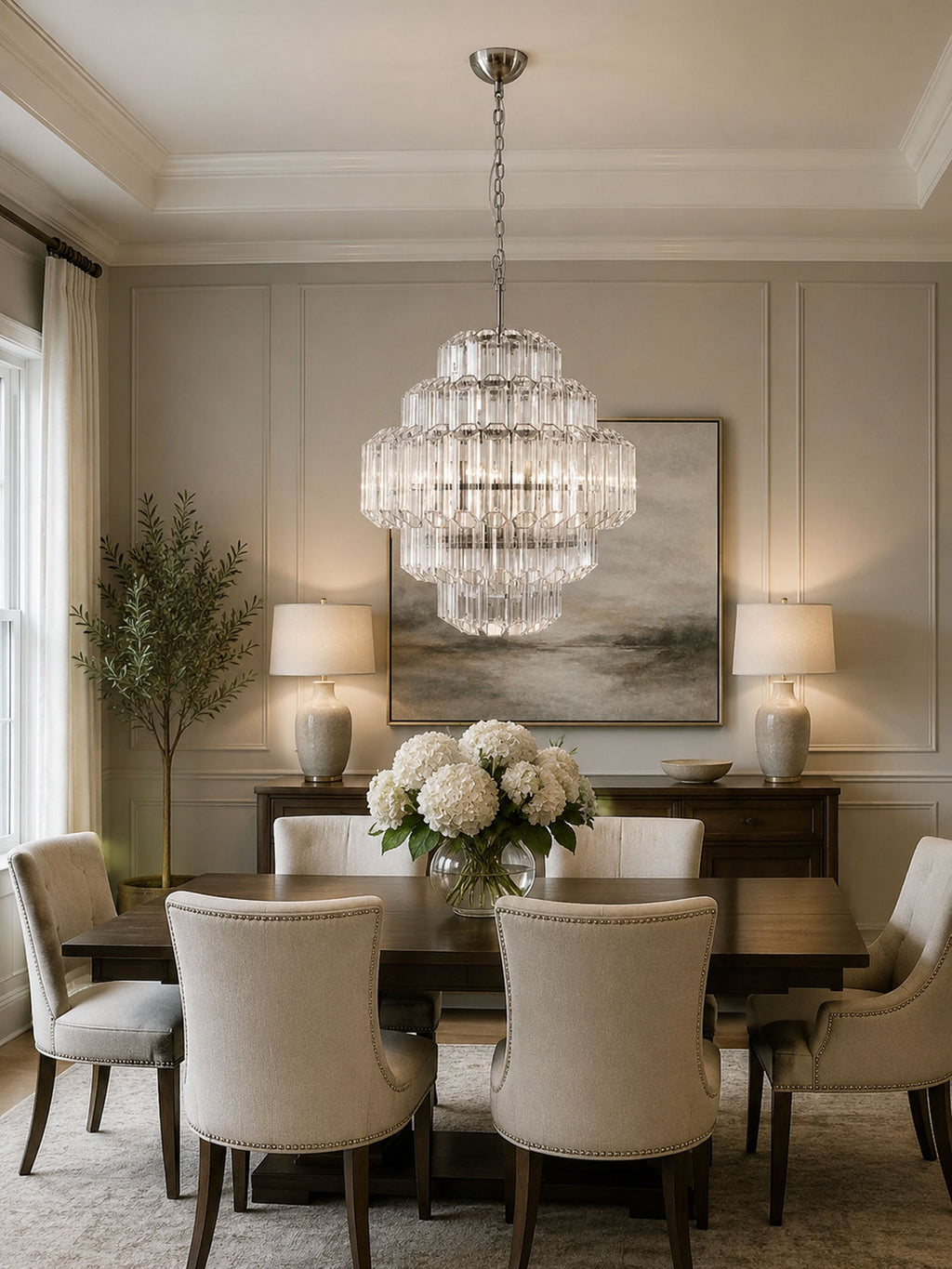 Aurum Cascade Glass Chandelier