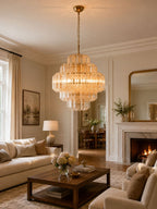 Aurum Cascade Glass Chandelier
