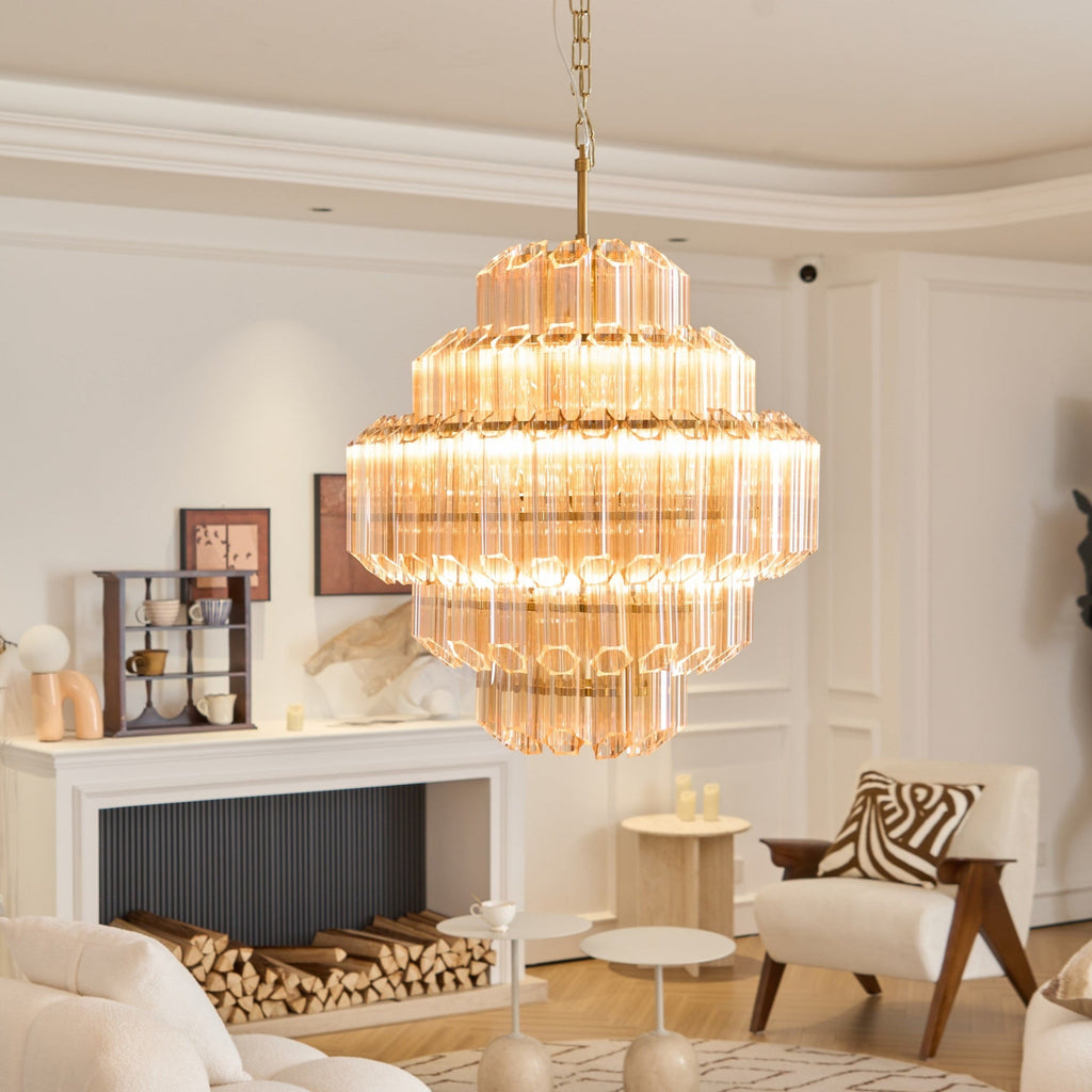 Aurum Cascade Glass Chandelier