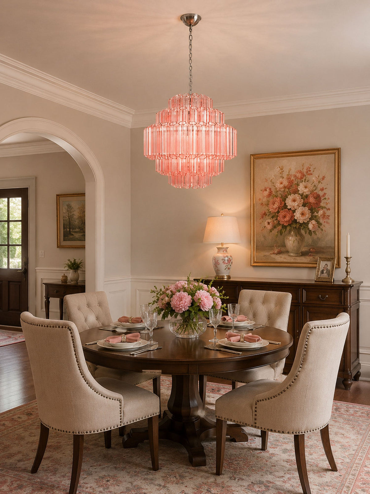 Aurum Cascade Glass Chandelier