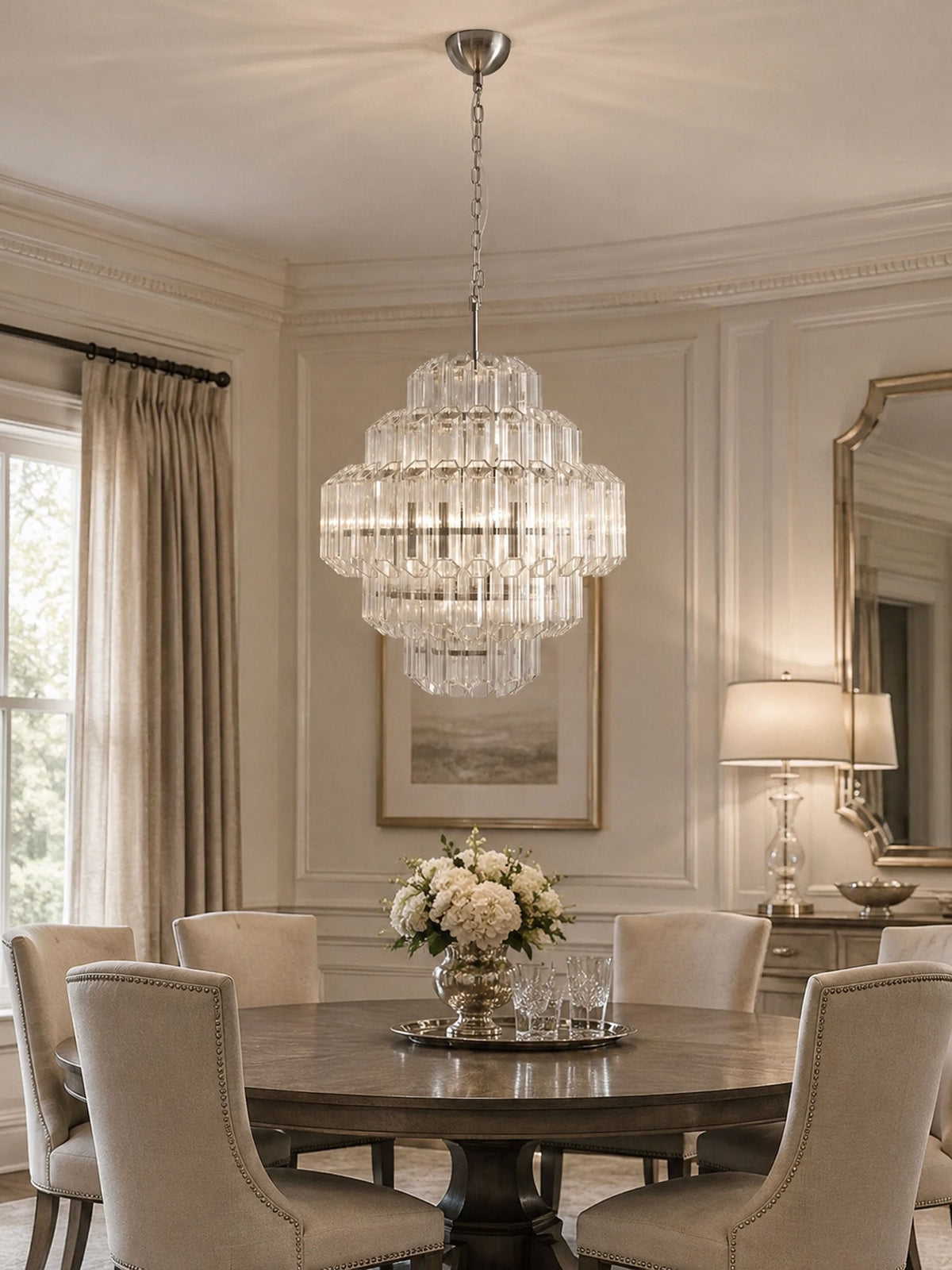 Aurum Cascade Glass Chandelier