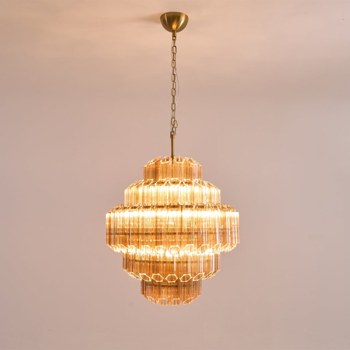 Aurum Cascade Glass Chandelier