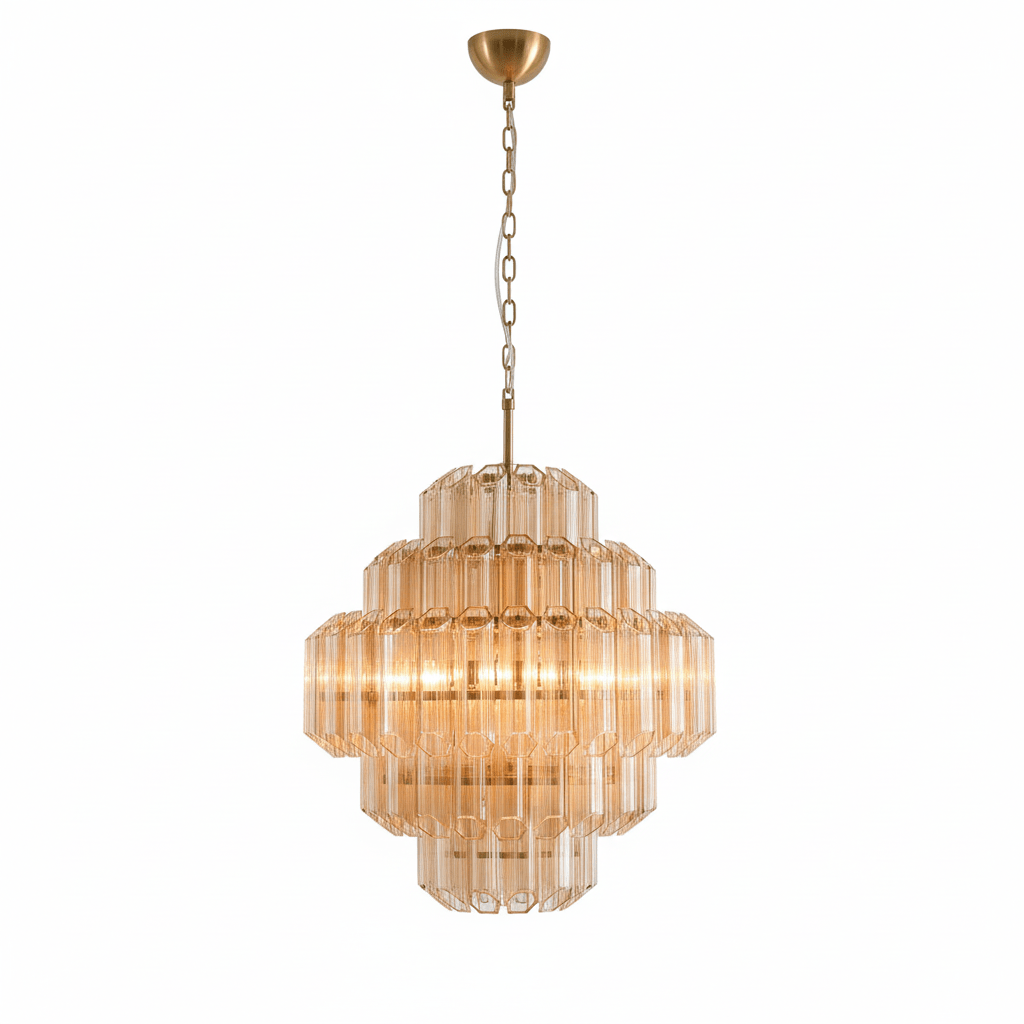 Aurum Cascade Glass Chandelier
