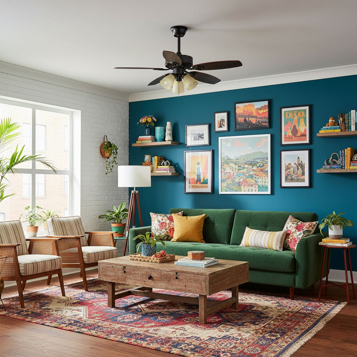 Calantha Bloom Ceiling Fan Light