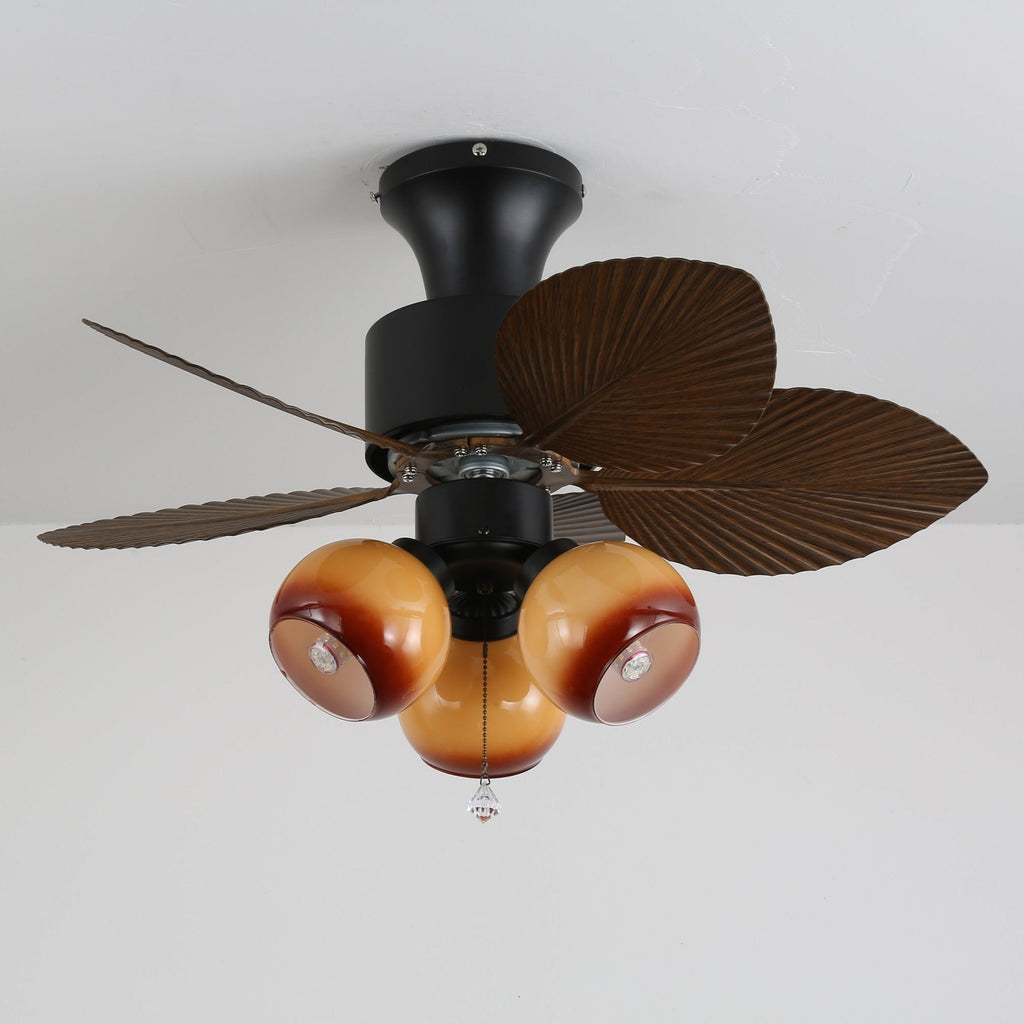 Tropica Palm Ceiling Fan Light