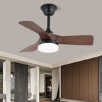 Silver Curve Ceiling Fan Light