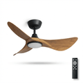 Volant Sculpted Wood Ceiling Fan Light