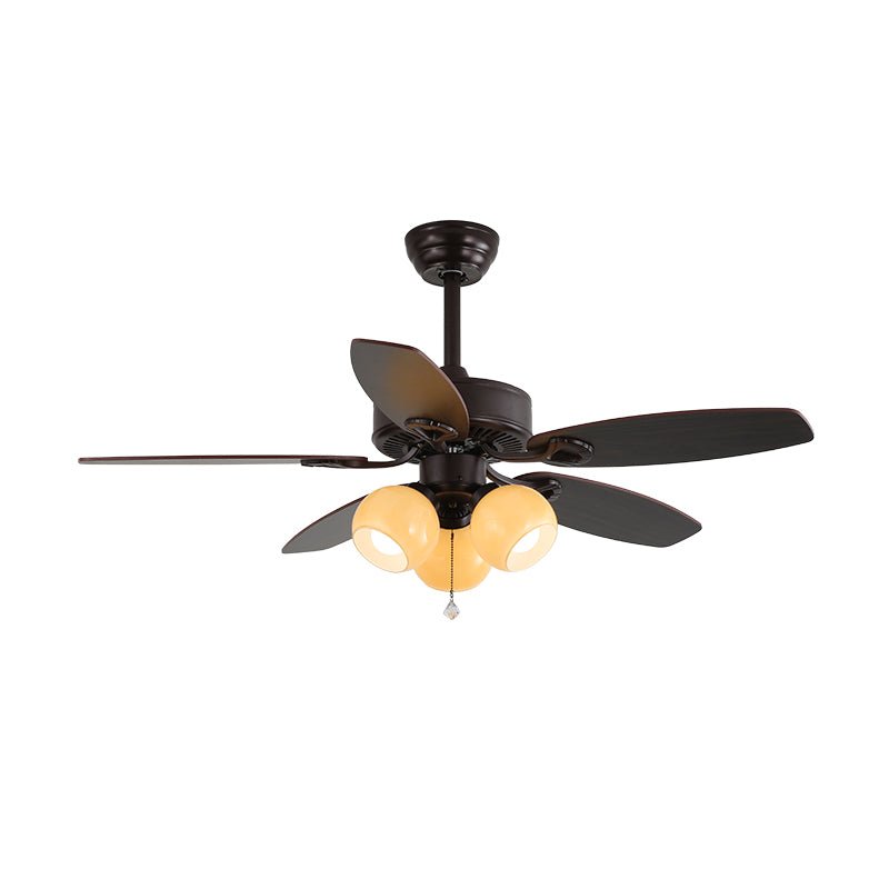 Model B ∅ 42″ x H 11.8″ / Walnut Wood Grain (ABS blades)