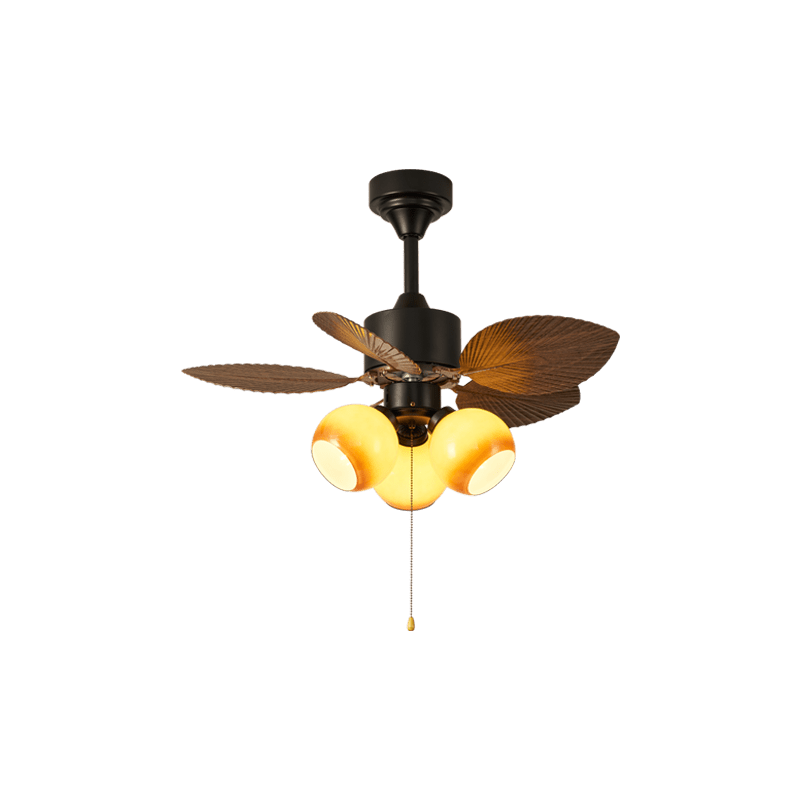 Vintage Leaf Ceiling Fan Light