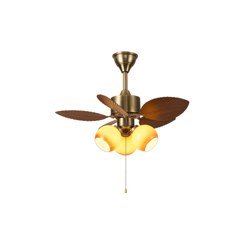 Vintage Leaf Ceiling Fan Light