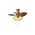 Vintage Leaf Ceiling Fan Light