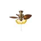 Vintage Leaf Ceiling Fan Light
