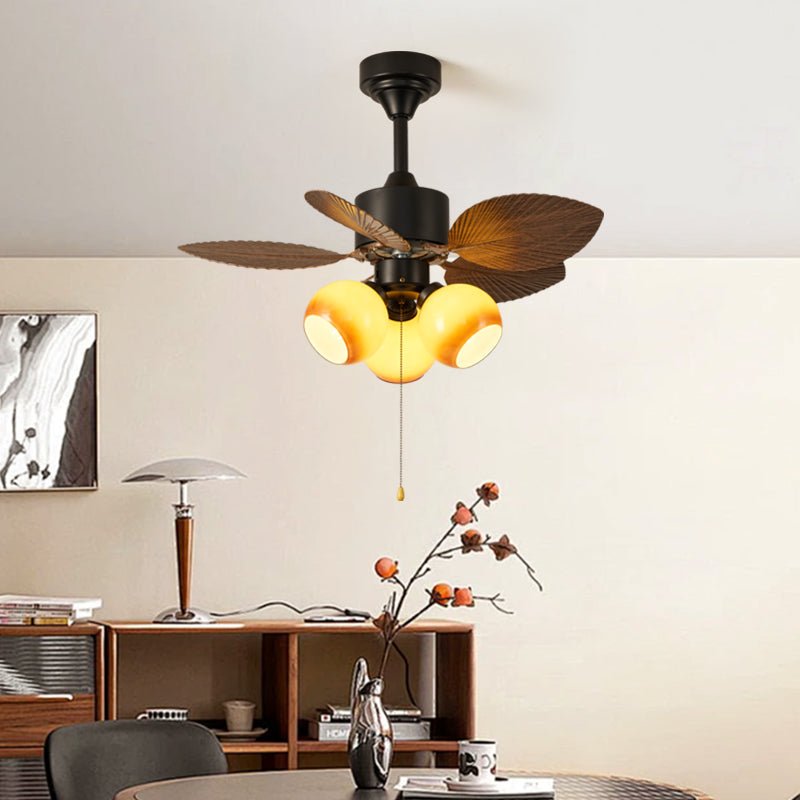 Vintage Leaf Ceiling Fan Light