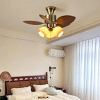 Vintage Leaf Ceiling Fan Light