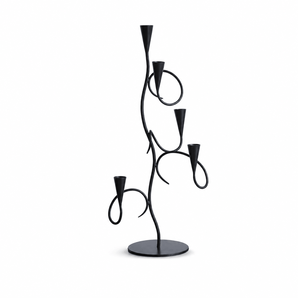 Iron Vine Multi-Arm Candle Holder