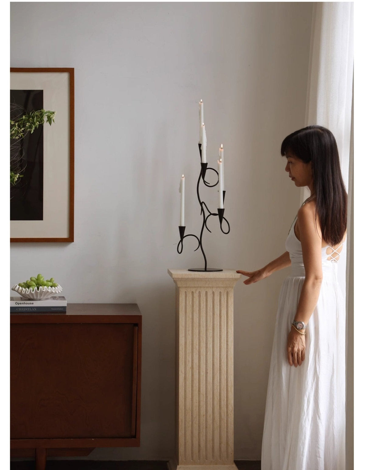 Iron Vine Multi-Arm Candle Holder