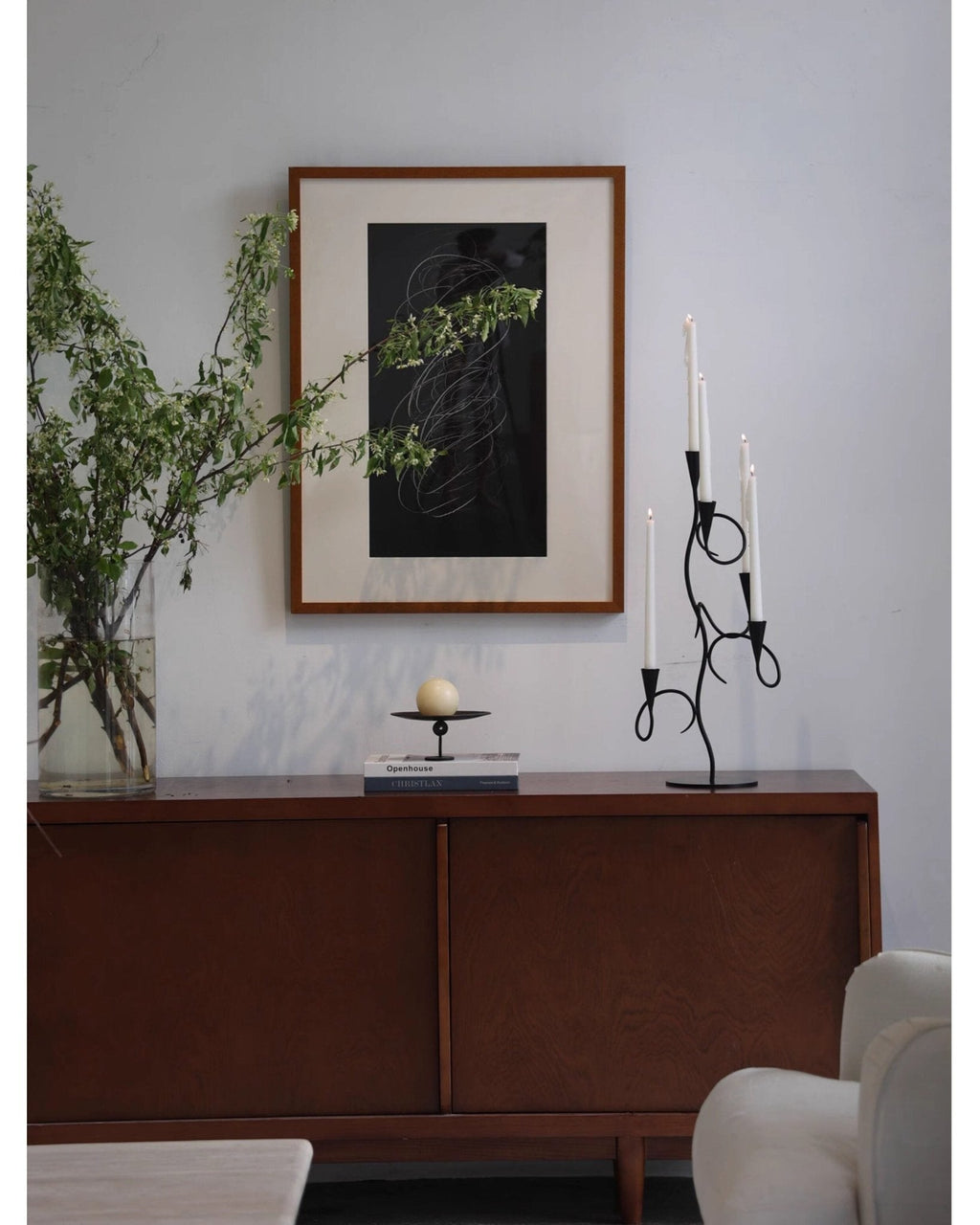 Iron Vine Multi-Arm Candle Holder