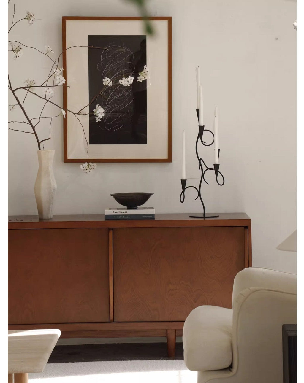 Iron Vine Multi-Arm Candle Holder