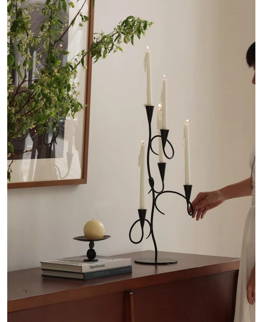 Iron Vine Multi-Arm Candle Holder