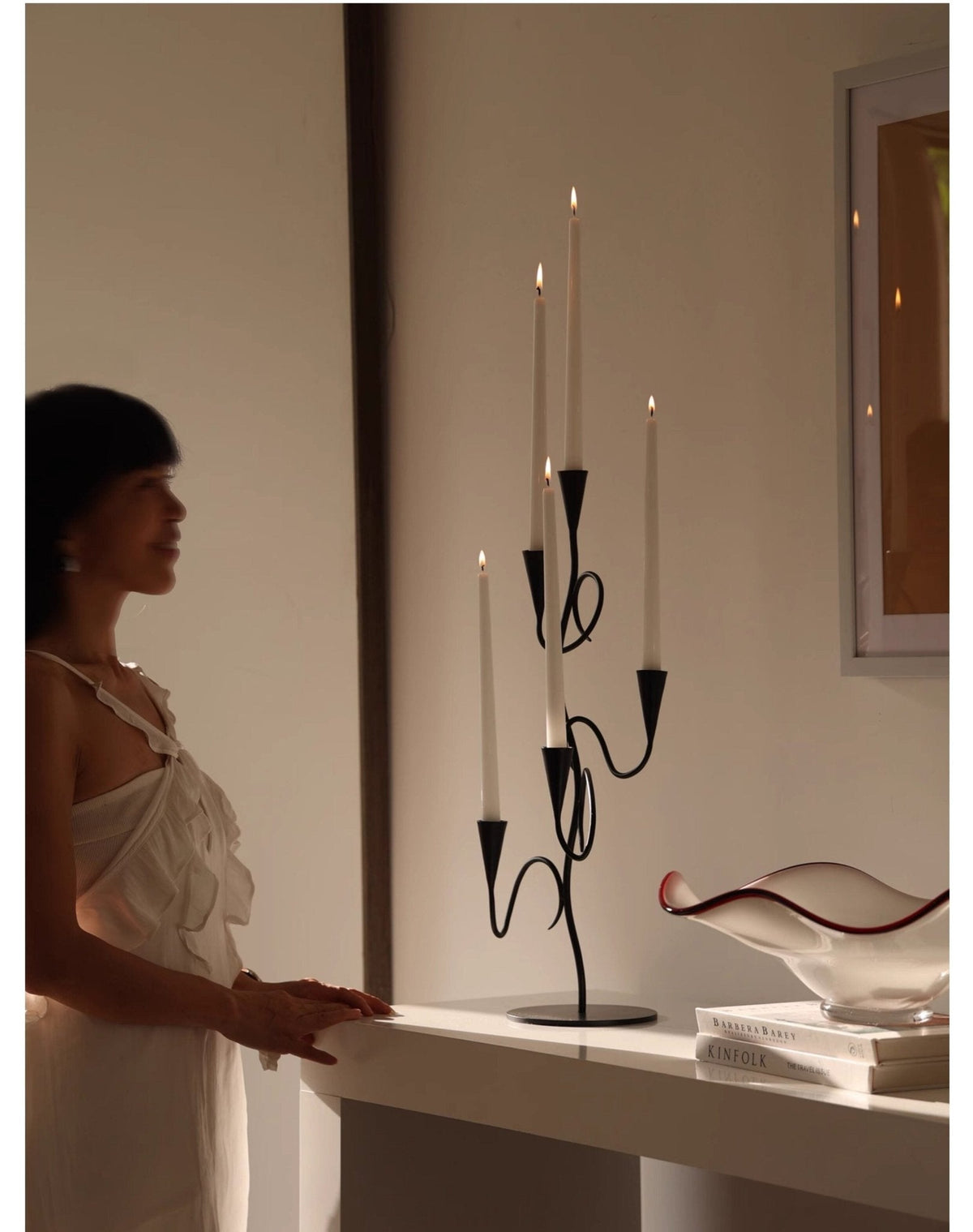 Iron Vine Multi-Arm Candle Holder