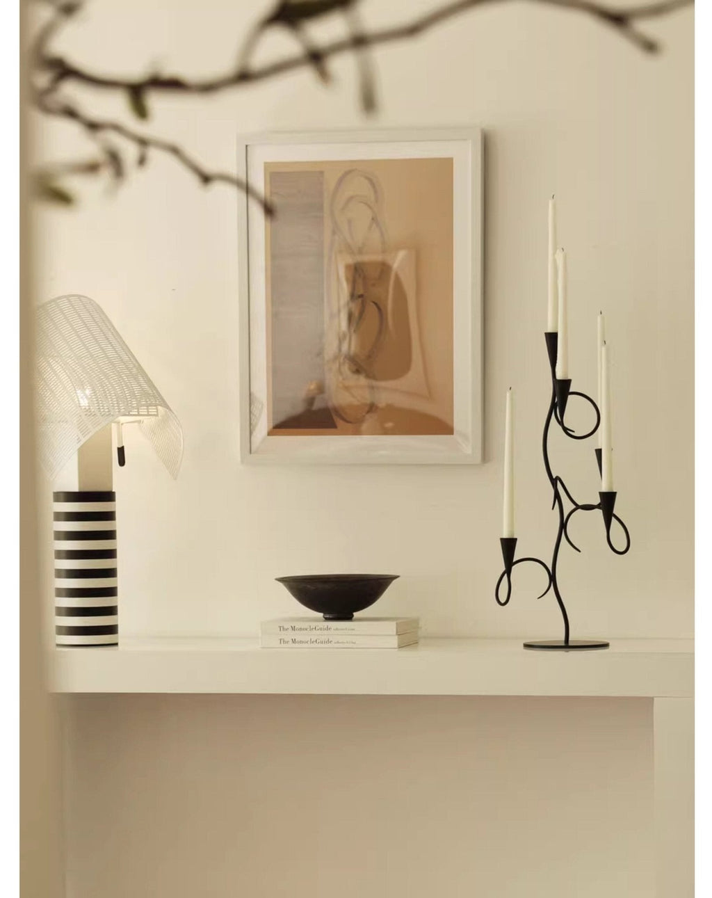 Iron Vine Multi-Arm Candle Holder