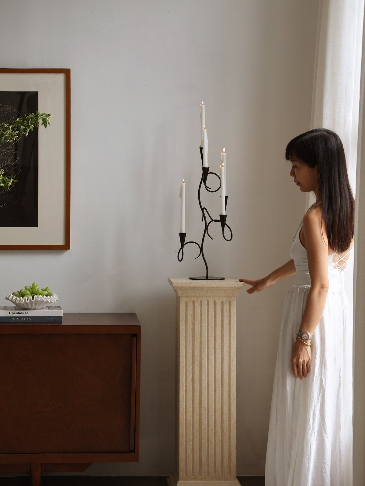 Iron Vine Multi-Arm Candle Holder