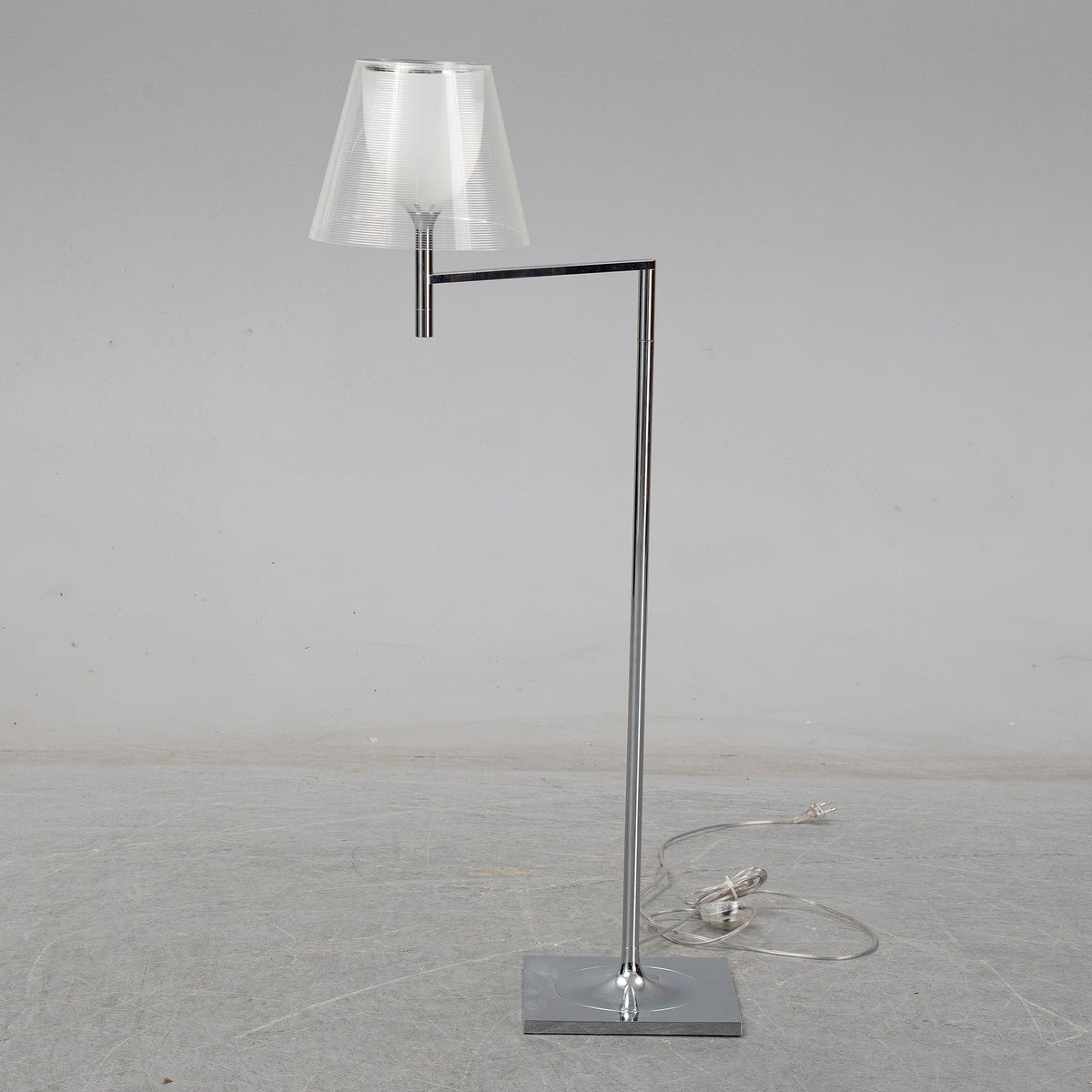 Chrome Prism Bending Floor Light
