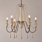 Candle Style Beaded Chandelier