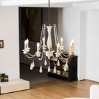 Candle Style Beaded Chandelier
