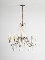 Candle Style Beaded Chandelier