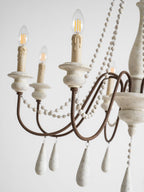 Candle Style Beaded Chandelier