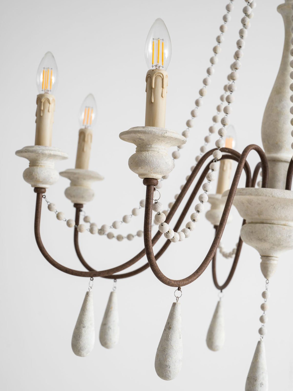 Candle Style Beaded Chandelier