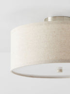 Kasha Linen Ceiling Light