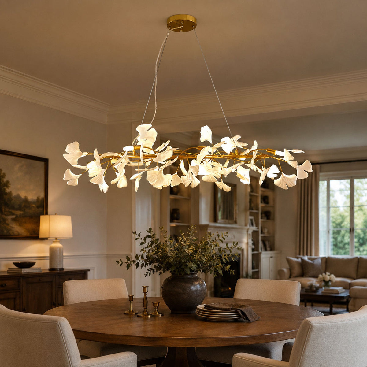 Gingko Branch Chandelier