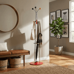 Ball Top Standing Coat Rack