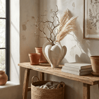 Magnolia Bloom Ceramic Sculpture Vase