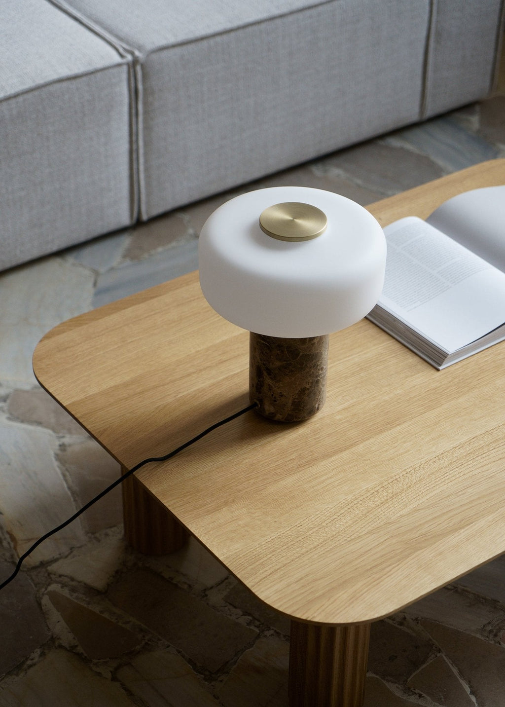 Maris Rechargeable Marble Table Lamp