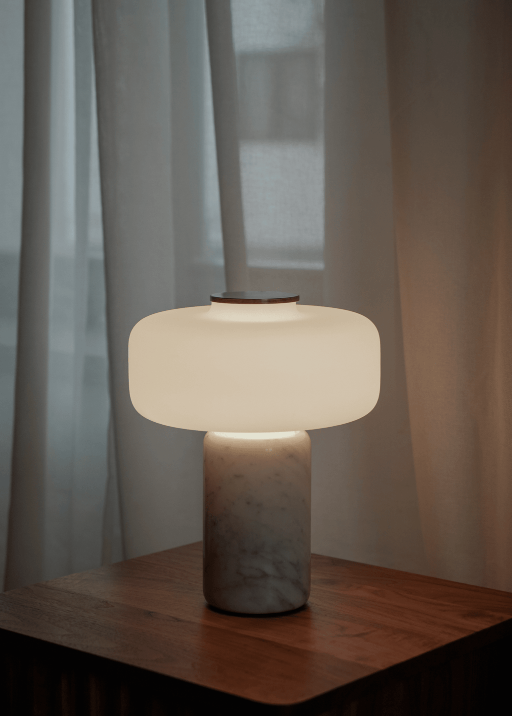 Maris Rechargeable Marble Table Lamp