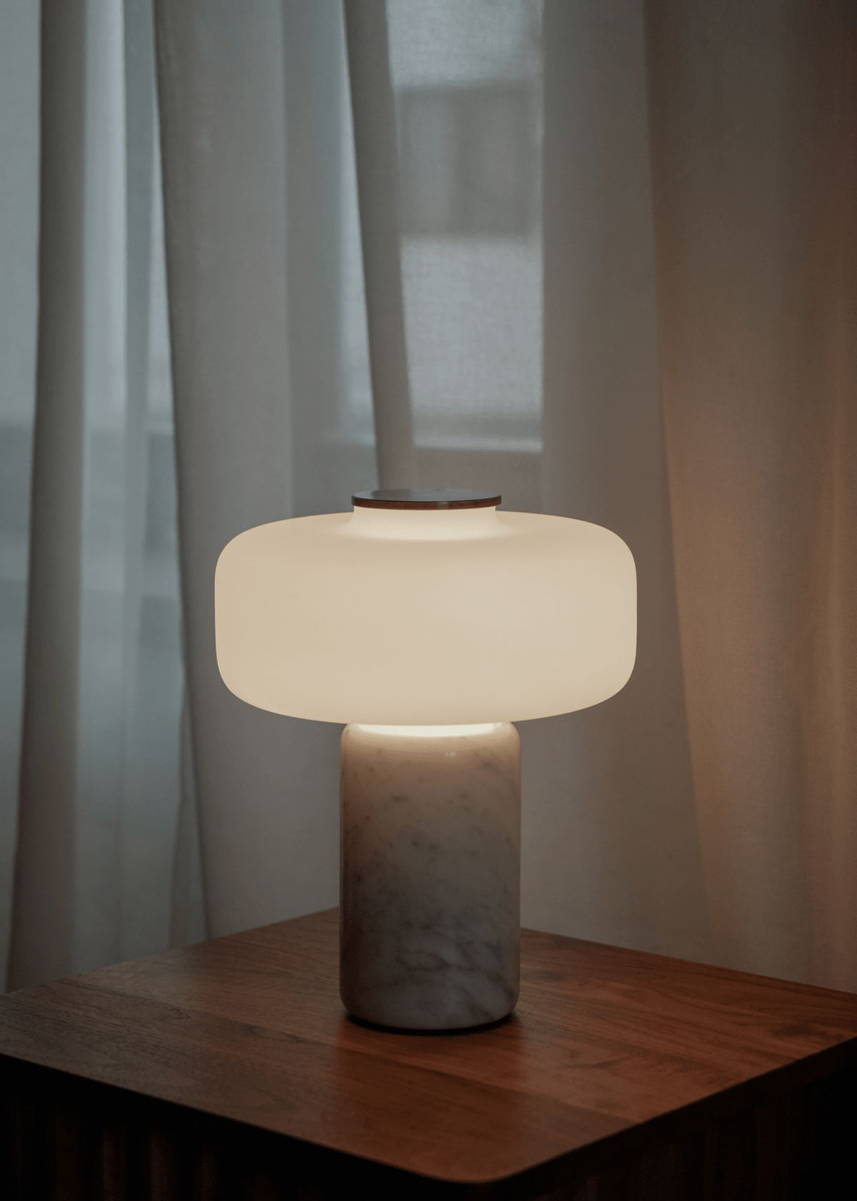 Maris Rechargeable Marble Table Lamp