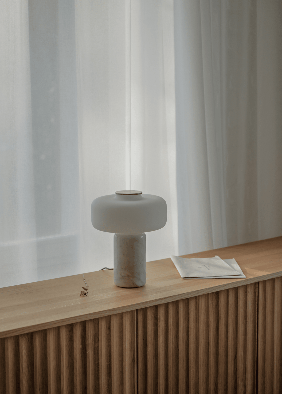 Maris Rechargeable Marble Table Lamp