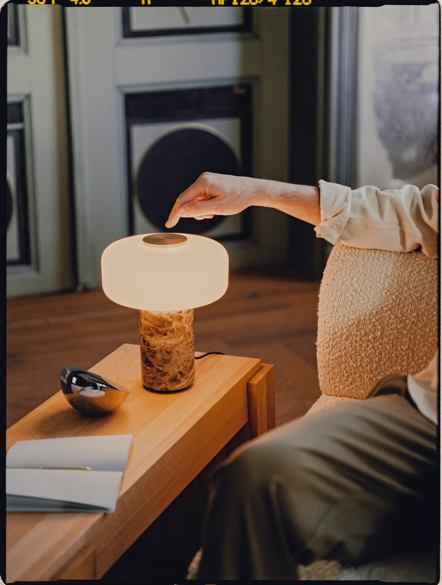Maris Rechargeable Marble Table Lamp