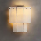 Fractured Alabaster Wall Sconce