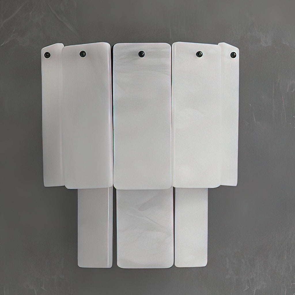 Fractured Alabaster Wall Sconce