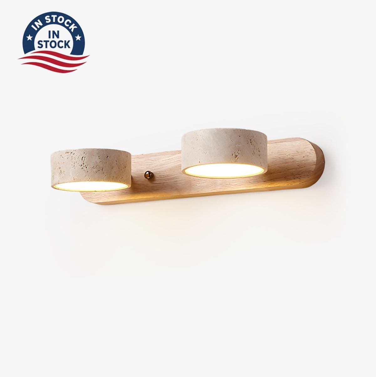 Travertine Duo Rechargeable Wall Light