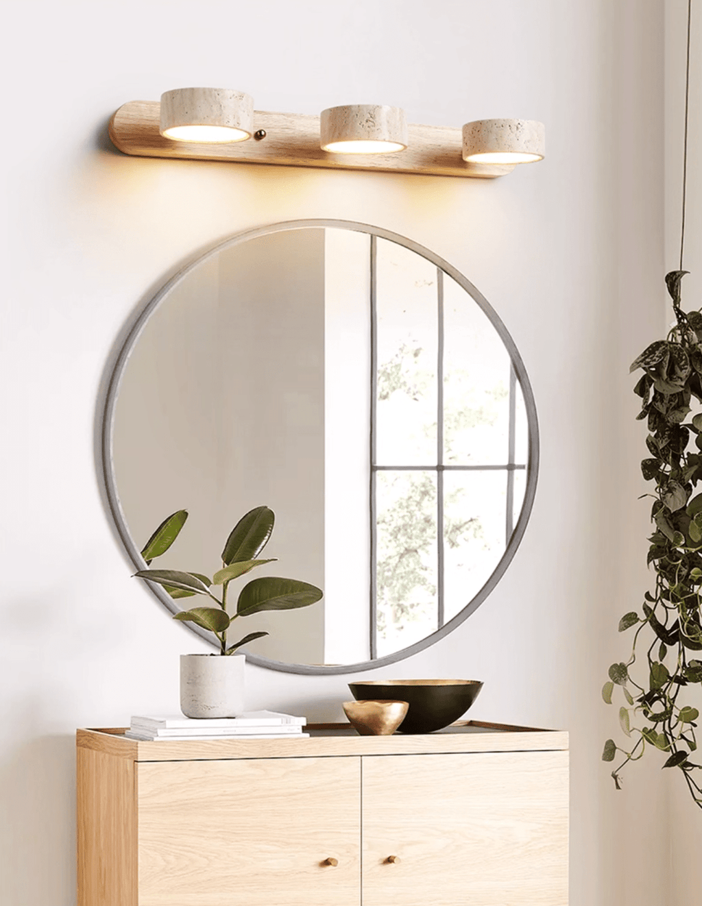 Travertine Duo Rechargeable Wall Light