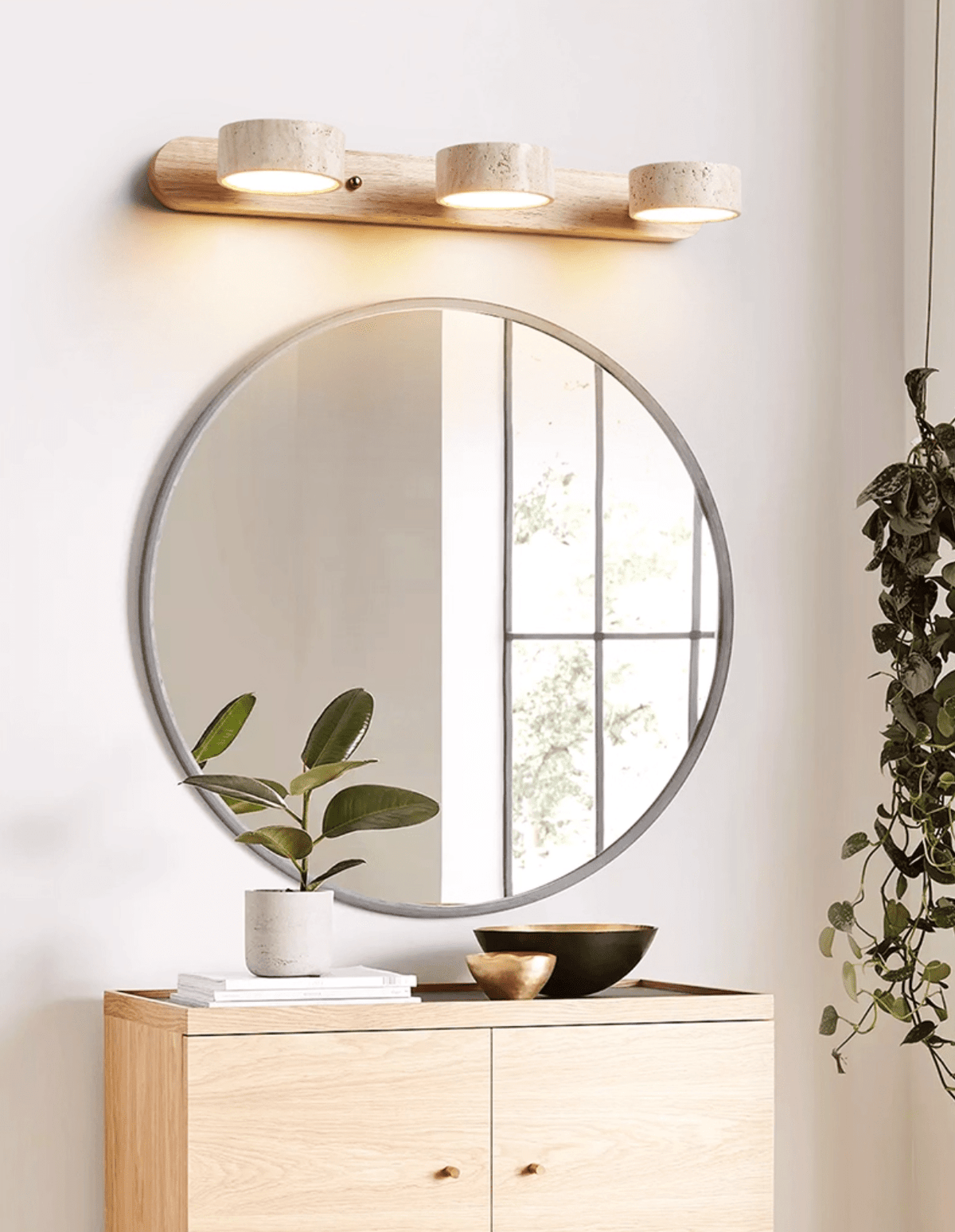 Travertine Duo Rechargeable Wall Light
